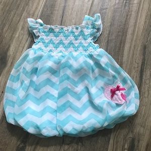 Bon Bebe Chevron Bubble Top With Heart Design